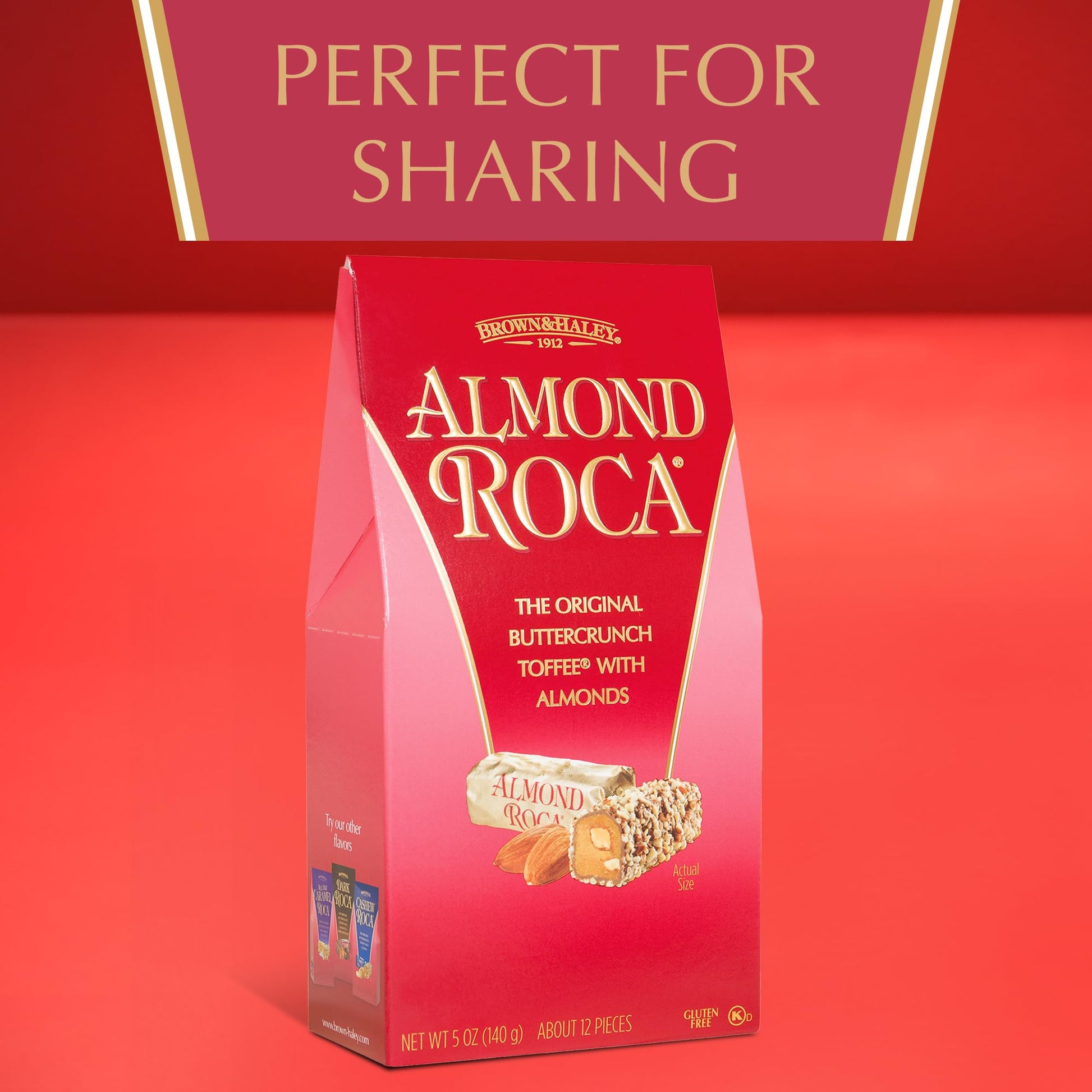 Product image of Roca Chocolate Caramel Buttercrunch Toffee Box Individually Wrapped Candy Gluten Free Kosher 5 oz 5 oz