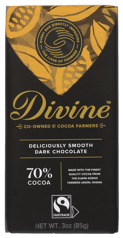 Product image of Divine Chocolate 70% Deliciously Rich Dark Chocolate 3 oz 3 oz