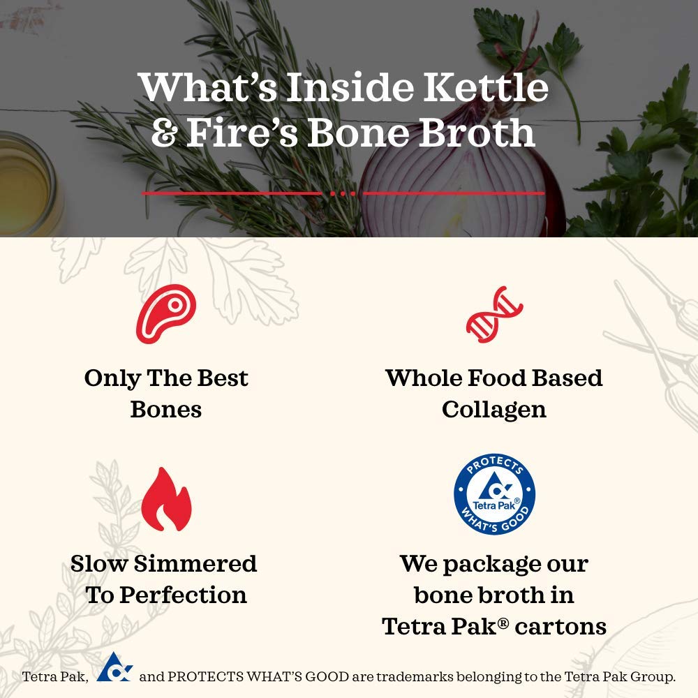 Product image of Kettle and Fire Lemongrass Ginger Beef Bone Broth Keto Paleo Whole 30 Approved Gluten Free High in Protein