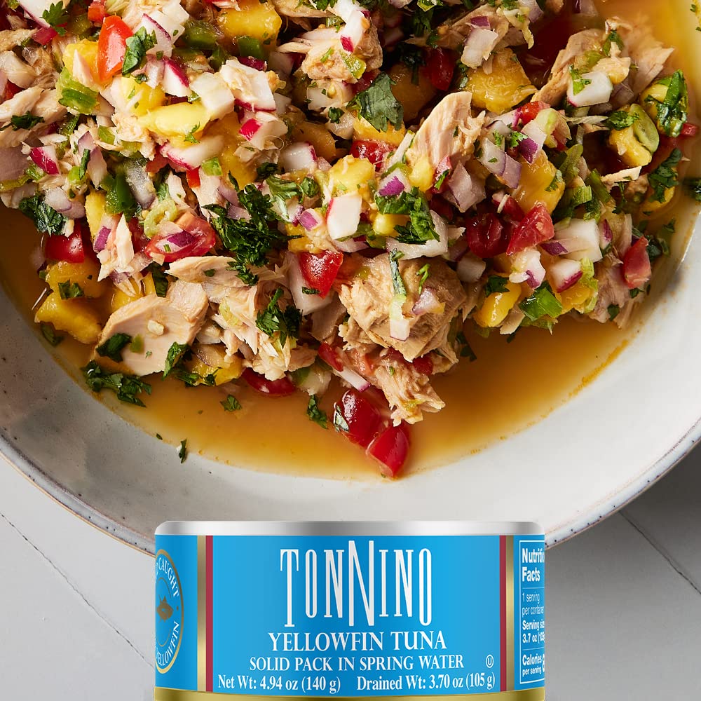Product image of Tonnino Yellowfin Tuna Fish in Olive Oil Each 4.94 oz 4.94 oz Pack of 12