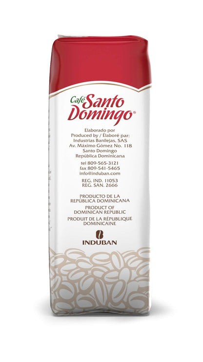 Product image of Café Santo Domingo INDUBAN Ground Coffee Bag Product from the Dominican Republic 16 oz 16 oz