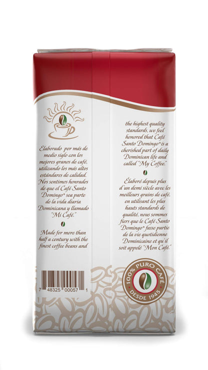 Product image of Café Santo Domingo INDUBAN Ground Coffee Bag Product from the Dominican Republic 16 oz 16 oz