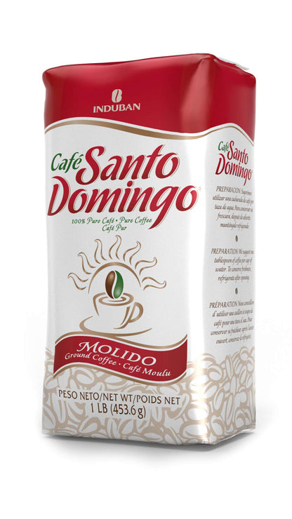 Product image of Café Santo Domingo INDUBAN Ground Coffee Bag Product from the Dominican Republic 16 oz 16 oz