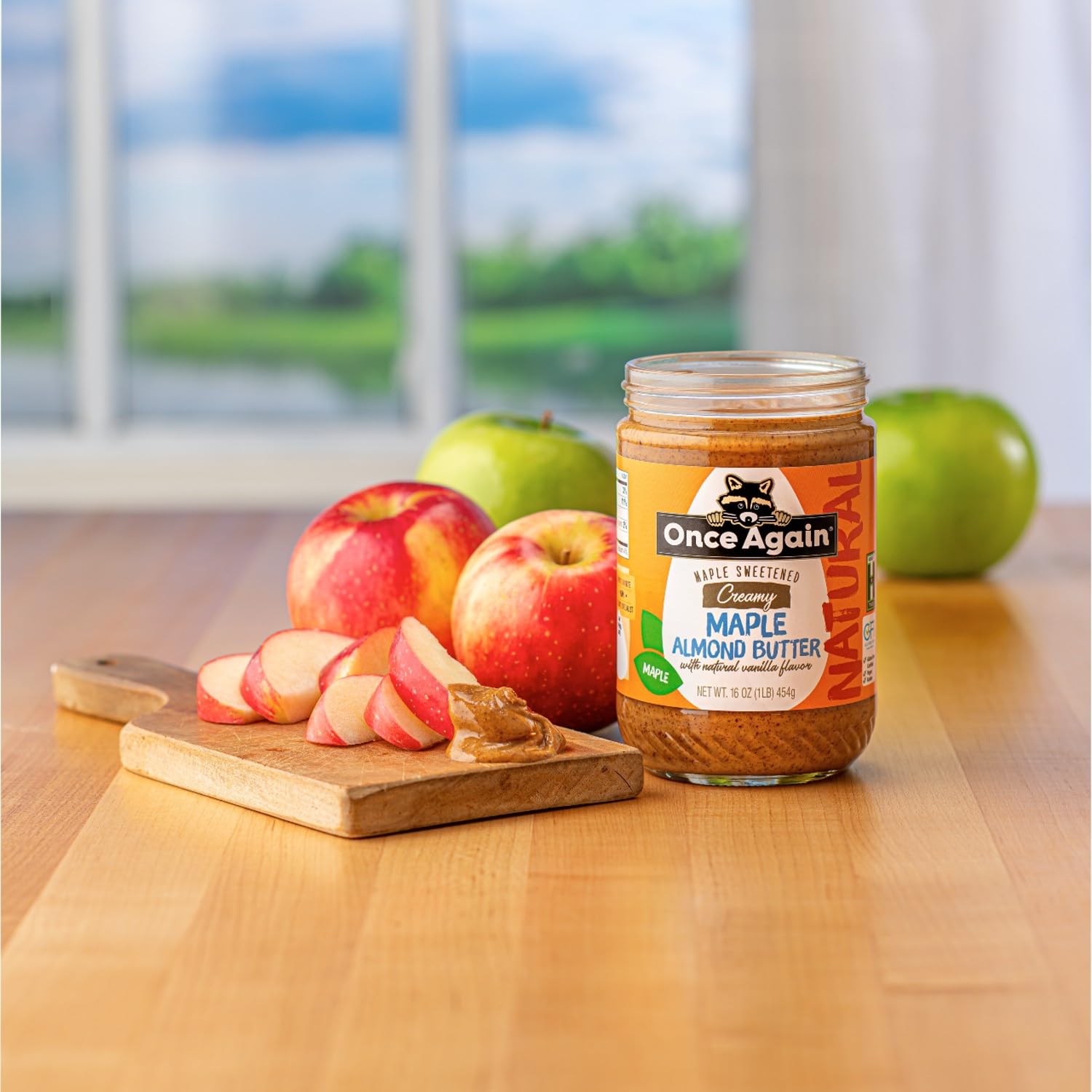 Product image of Once Again Natural Creamy Maple Almond Butter Vanilla Flavor Gluten Free Peanut Free Vegan Kosher Paleo