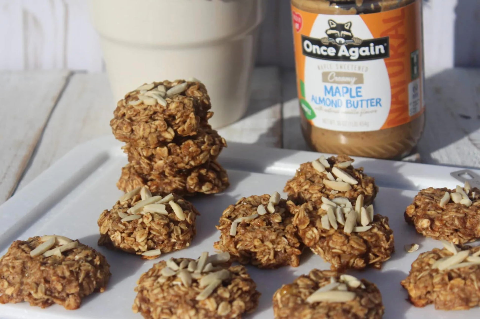 Product image of Once Again Natural Creamy Maple Almond Butter Vanilla Flavor Gluten Free Peanut Free Vegan Kosher Paleo