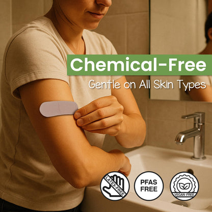 Product image of PATCH Natural Bamboo Adhesive Bandages Hypoallergenic for Sensitive Skin Biodegradable Latex Free Plastic
