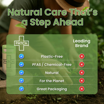 Product image of PATCH Natural Bamboo Adhesive Bandages Hypoallergenic for Sensitive Skin Biodegradable Latex Free Plastic