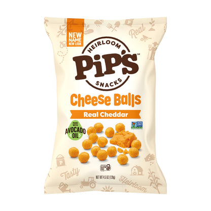 Product image of Pipcorn Heirloom Cheddar Cheese Balls 4.5 oz 4.5 oz