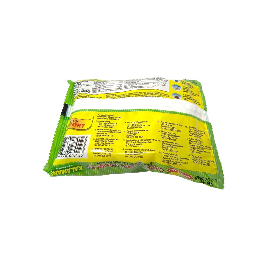 Product image of Lucky Me! Pancit Canton Kalamansi Citrus Flavor Instant Chow Mein Noodles Pack of 15