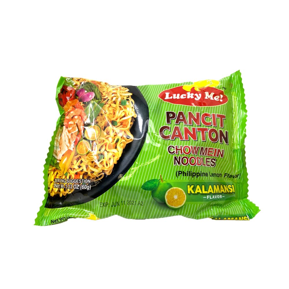 Product image of Lucky Me! Pancit Canton Kalamansi Citrus Flavor Instant Chow Mein Noodles Pack of 15