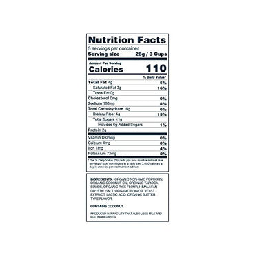 Product image of LesserEvil "No Cheese" Cheesiness Organic Popcorn Coconut Oil No Artificial Ingredients Bags 5 oz 5 oz Pack