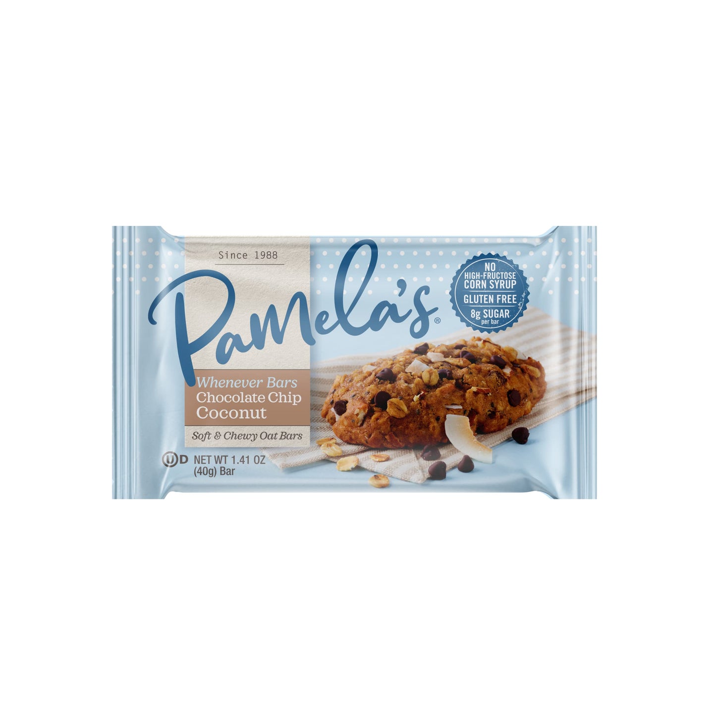 Product image of Pamela's Products Whenever Bars Oat Chocolate Chip Coconut Gluten-Free Snack Bars 5 ct Pack of 3