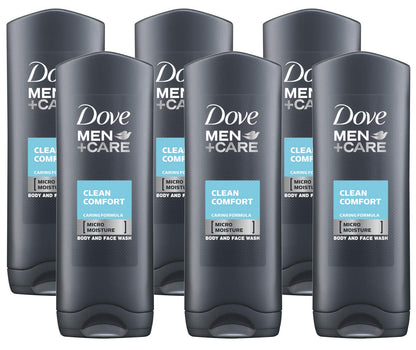 Product image of Dove Men Care Body and Face Wash Clean Comfort Case Made in Germany 13.5 fl oz 13.5 fl oz Pack of 6