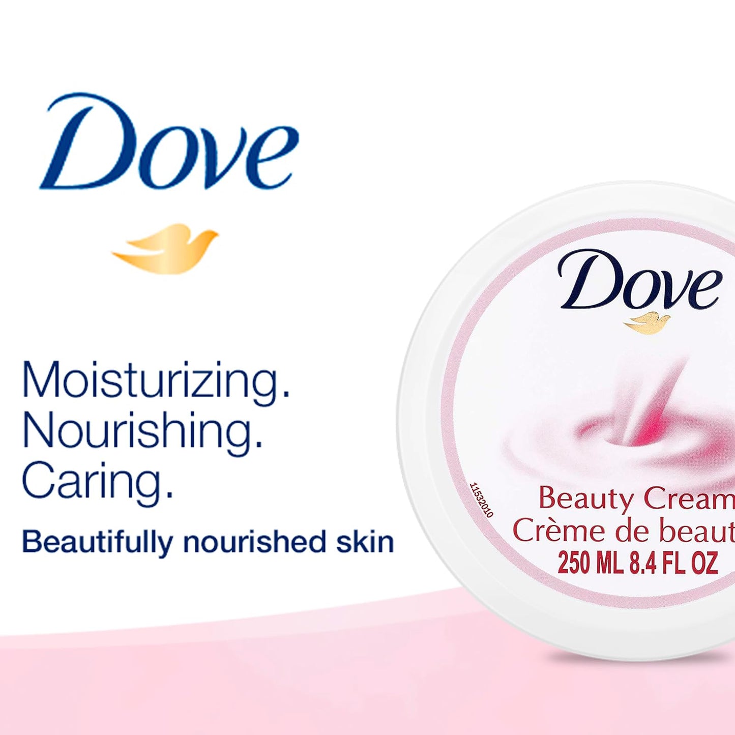 Product image of Dove Nourishing Body Care Face Hand and Body Beauty Cream Lotion for Normal to Dry Skin 24 Hour
