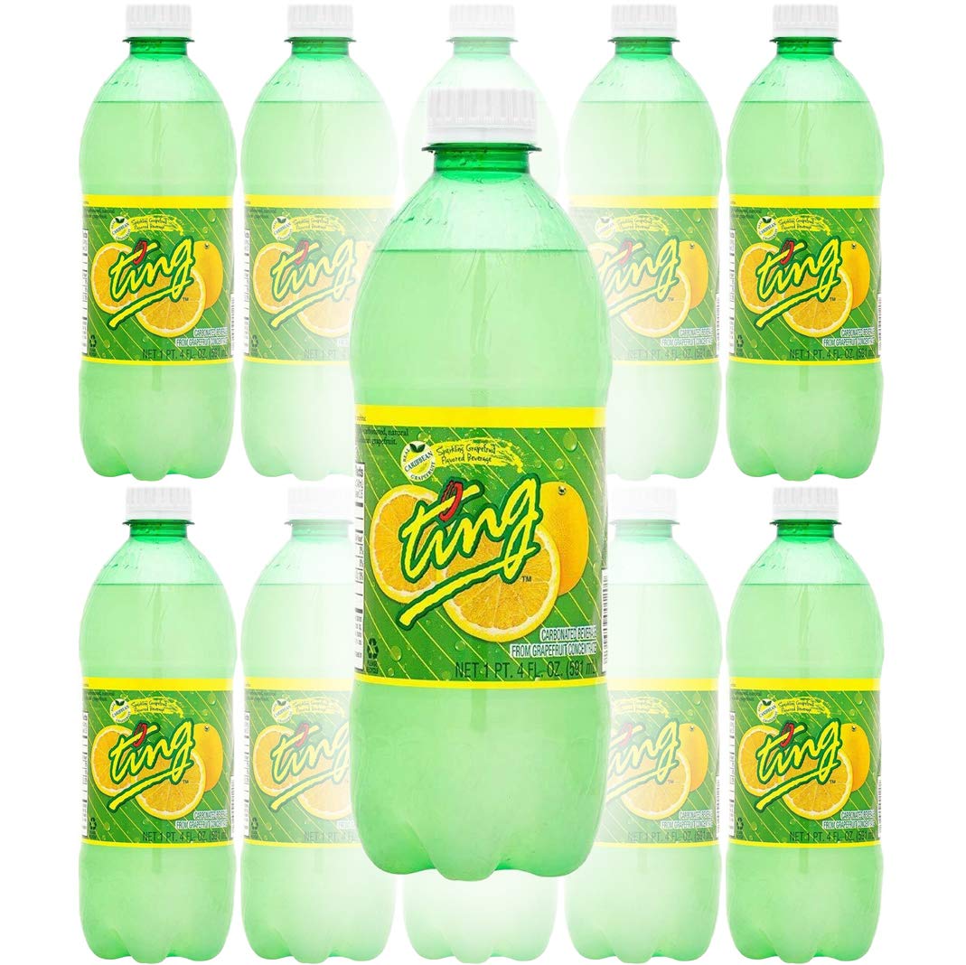 Product image of D and G Ting Sparkling Jamaican Grapefruit Flavored Beverage Bottle Total of 200 Fl Oz 20 oz 200 fl oz Pack