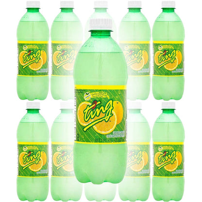 Product image of D and G Ting Sparkling Jamaican Grapefruit Flavored Beverage Bottle Total of 200 Fl Oz 20 oz 200 fl oz Pack