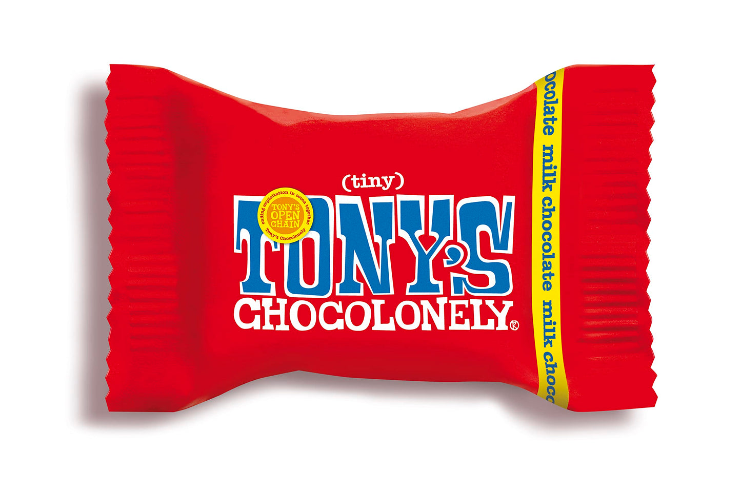 Product image of Tony's Chocolonely Tiny Tony's Milk Chocolate Bites 32% Cocoa Pack of 100