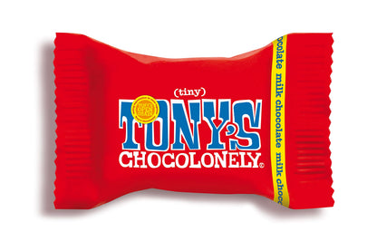 Product image of Tony's Chocolonely Tiny Tony's Milk Chocolate Bites 32% Cocoa Pack of 100