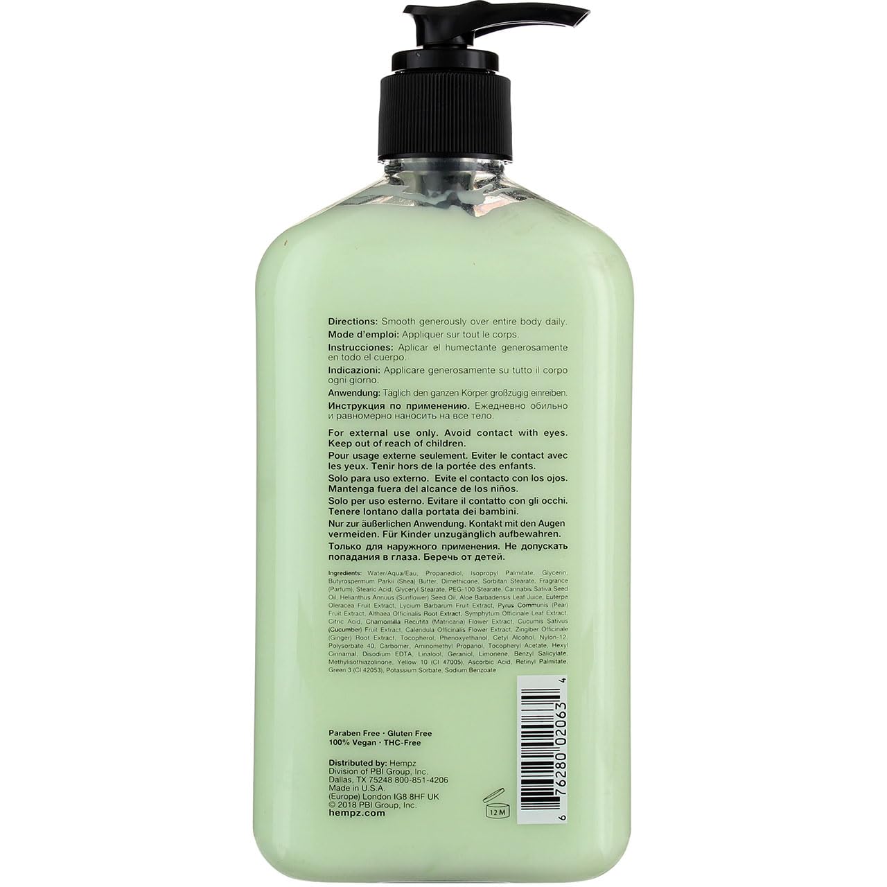 Product image of Hempz Body Moisturizer Green Tea and Asian Pear 17 oz Pump 16.91 fl oz 17 oz Pack of 2