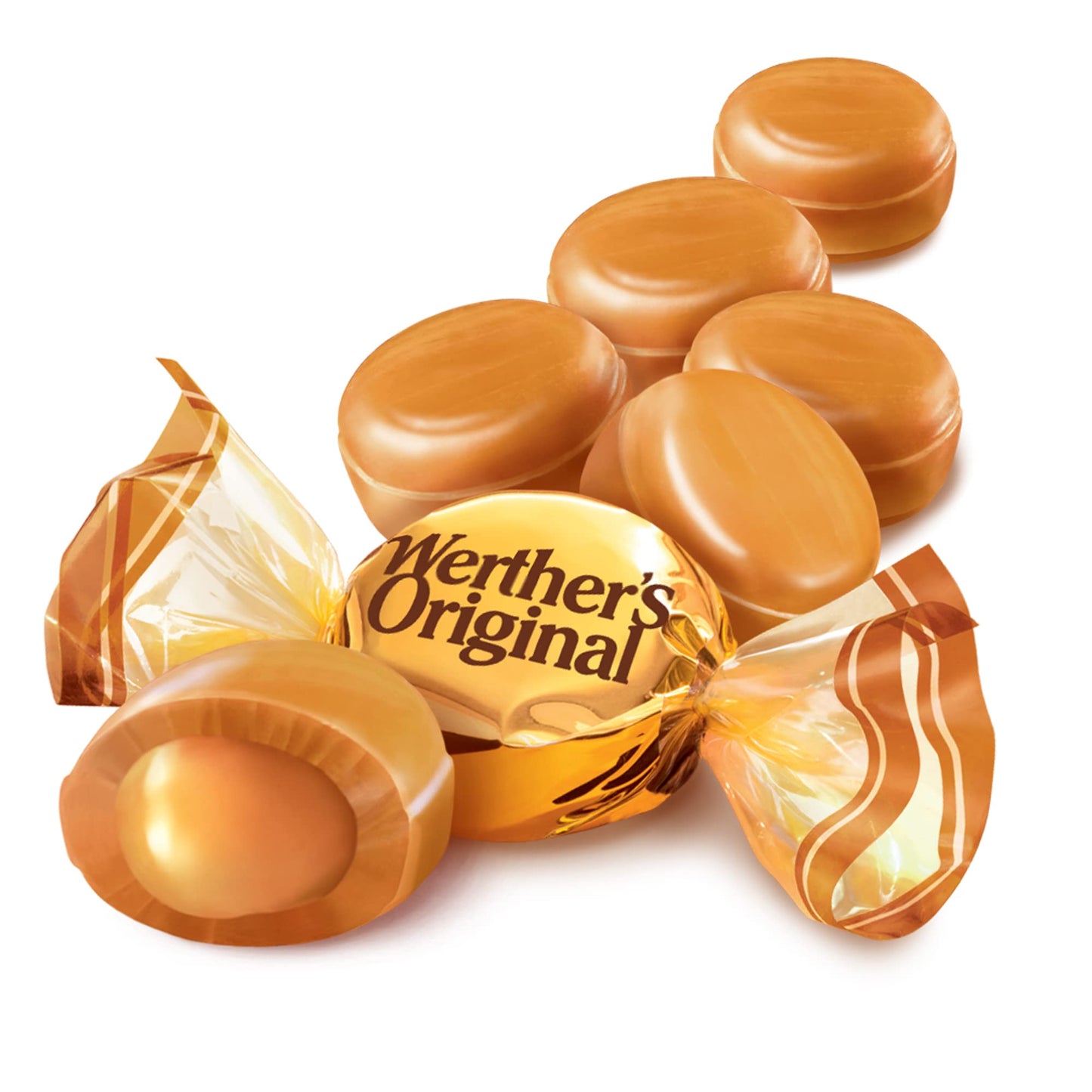 Product image of Werther's Original Creamy Caramel Filled Candy Bag 12 oz 12 oz