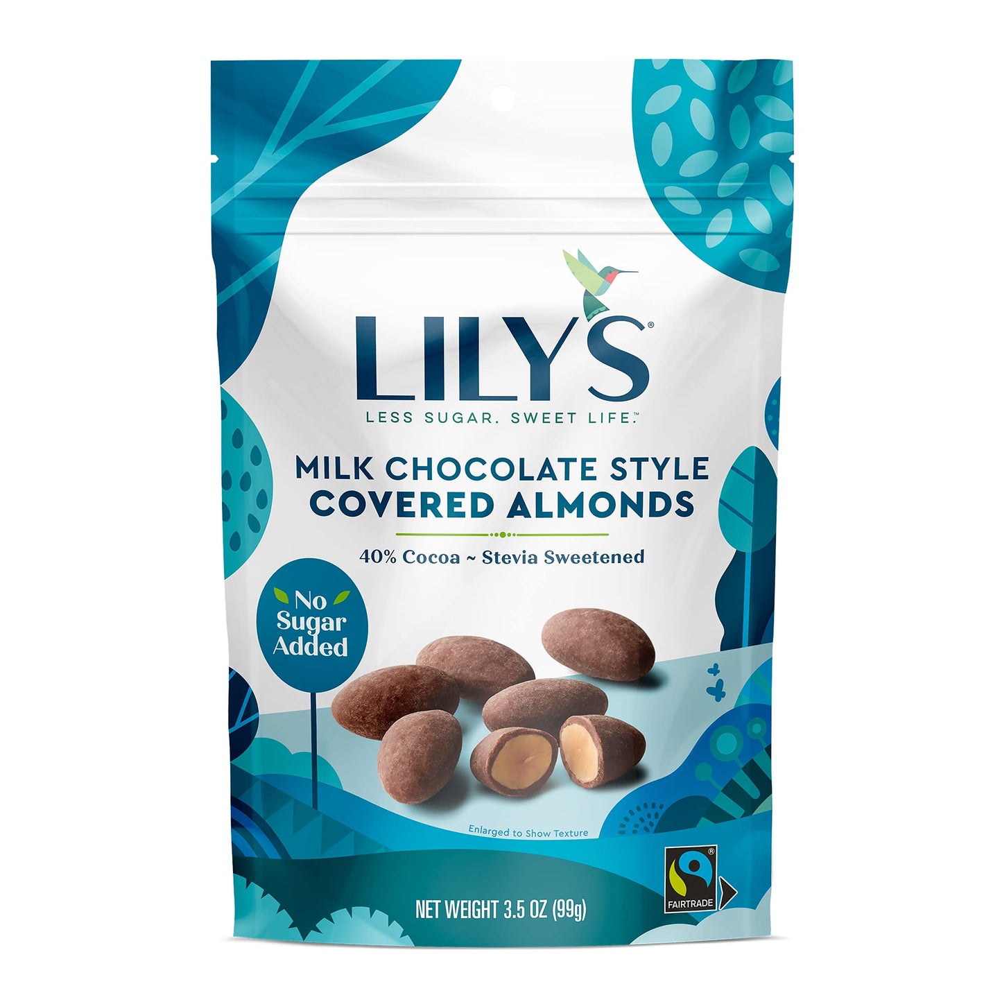 Product image of Lily's Milk Chocolate Style Covered Almonds Stevia Sweetened No Added Sugar Low-Carb Keto-Friendly