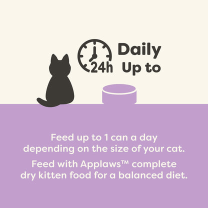 Product image of Applaws Natural Wet Kitten Food Tuna Fillet in Broth Cans Limited Ingredient No Additives 2.47 oz 2.47 oz