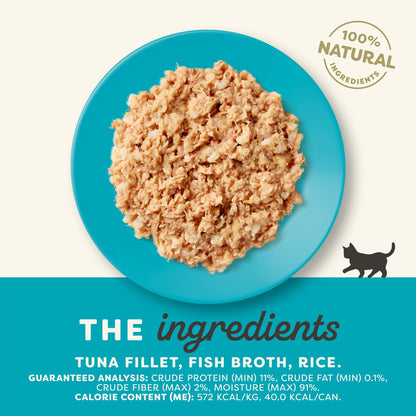 Product image of Applaws Natural Wet Kitten Food Tuna Fillet in Broth Cans Limited Ingredient No Additives 2.47 oz 2.47 oz