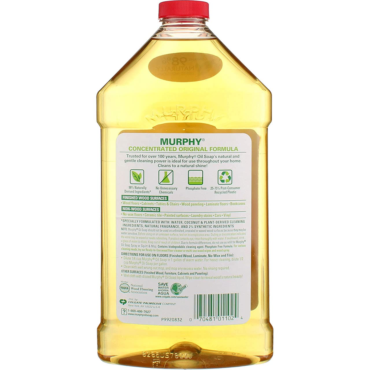 Product image of Murphy Original Oil Soap Wood Cleaner Liquid Pack of 2