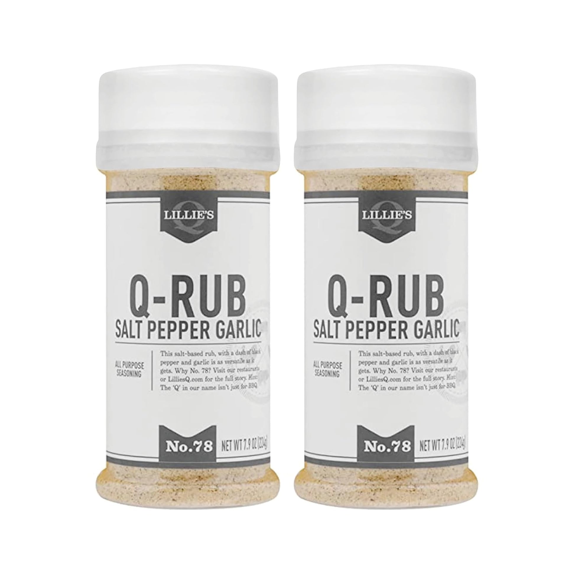 Product image of Lillie's Q BBQ Rub Salt-Based All-Purpose Barbeque Seasoning Garlic and Black Pepper 7.9 oz 7.9 oz Pack of 2