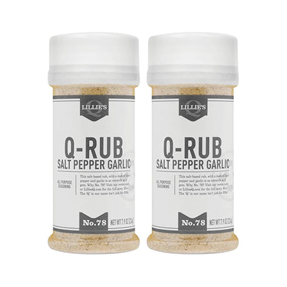 Product image of Lillie's Q BBQ Rub Salt-Based All-Purpose Barbeque Seasoning Garlic and Black Pepper 7.9 oz 7.9 oz Pack of 2