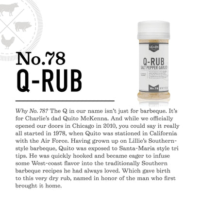 Product image of Lillie's Q BBQ Rub Salt-Based All-Purpose Barbeque Seasoning Garlic and Black Pepper 7.9 oz 7.9 oz Pack of 2