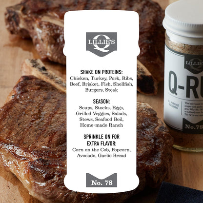 Product image of Lillie's Q BBQ Rub Salt-Based All-Purpose Barbeque Seasoning Garlic and Black Pepper 7.9 oz 7.9 oz Pack of 2