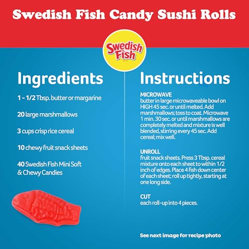 Product image of Swedish Fish Mini Soft and Chewy Candy Family Size 1.8 lb