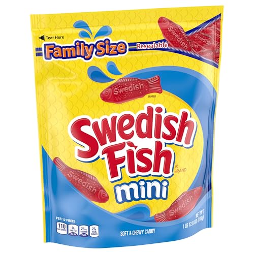 Product image of Swedish Fish Mini Soft and Chewy Candy Family Size 1.8 lb