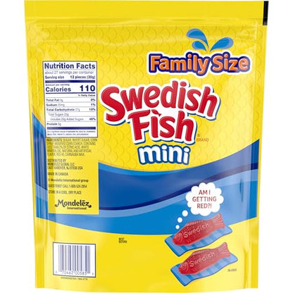 Product image of Swedish Fish Mini Soft and Chewy Candy Family Size 1.8 lb