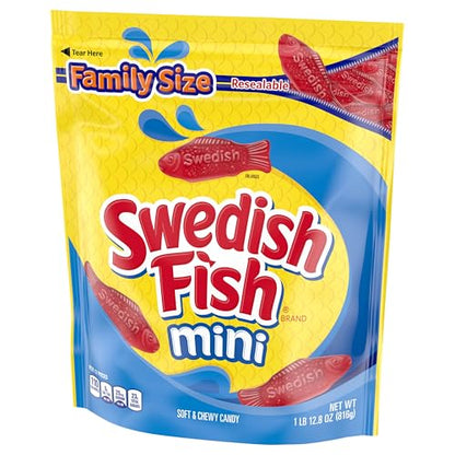 Product image of Swedish Fish Mini Soft and Chewy Candy Family Size 1.8 lb
