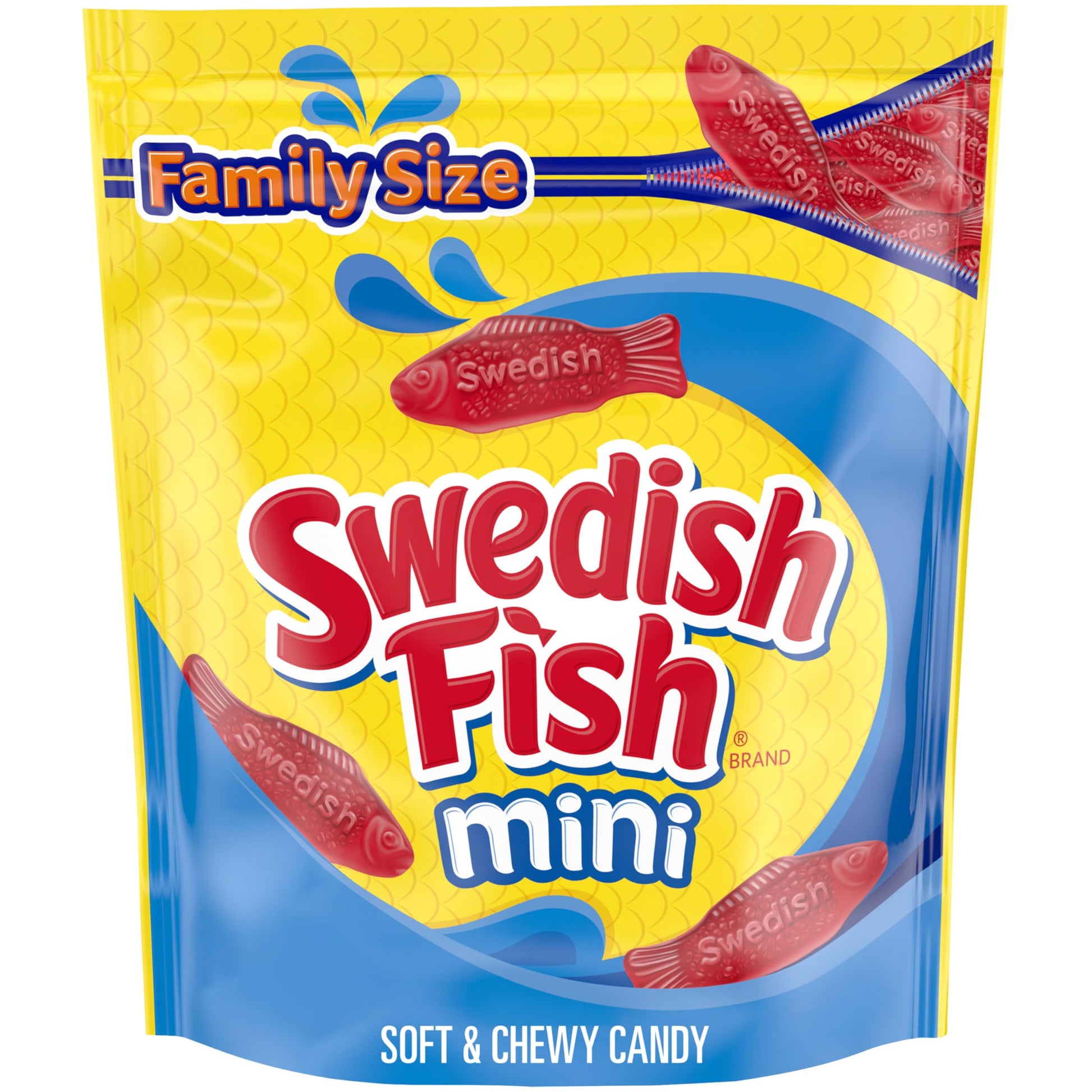 Product image of Swedish Fish Mini Soft and Chewy Candy Family Size 1.8 lb