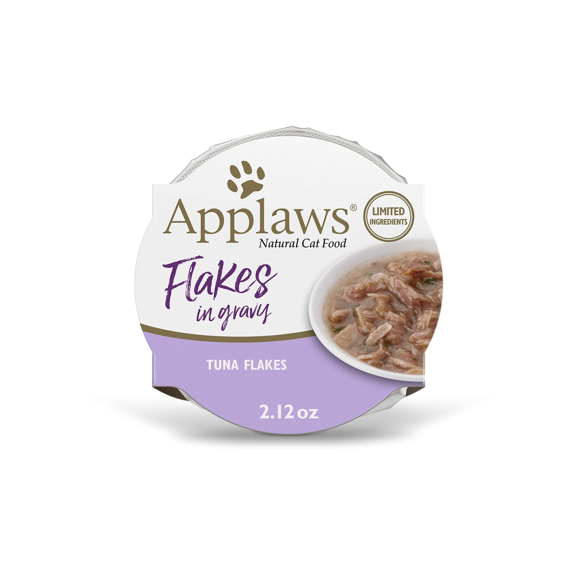Product image of Applaws Natural Wet Cat Food Tuna Flakes in Gravy Pots Limited Ingredient 2.12 oz 2.12 oz Pack of 18