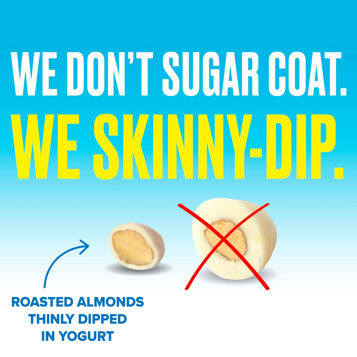 Product image of SKINNYDIPPED Lemon Bliss Yogurt Covered Almonds Healthy Snack Plant Protein Gluten Free Resealable Bags 3.5