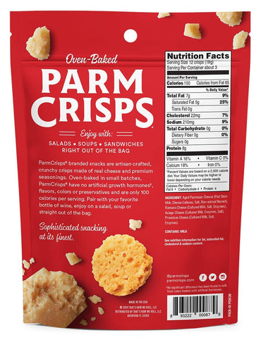 Product image of ParmCrisps Four Cheese Parm Crisps Cheese Crisps Keto Low Carb High Protein Gluten Free Oven Baked 100% Real