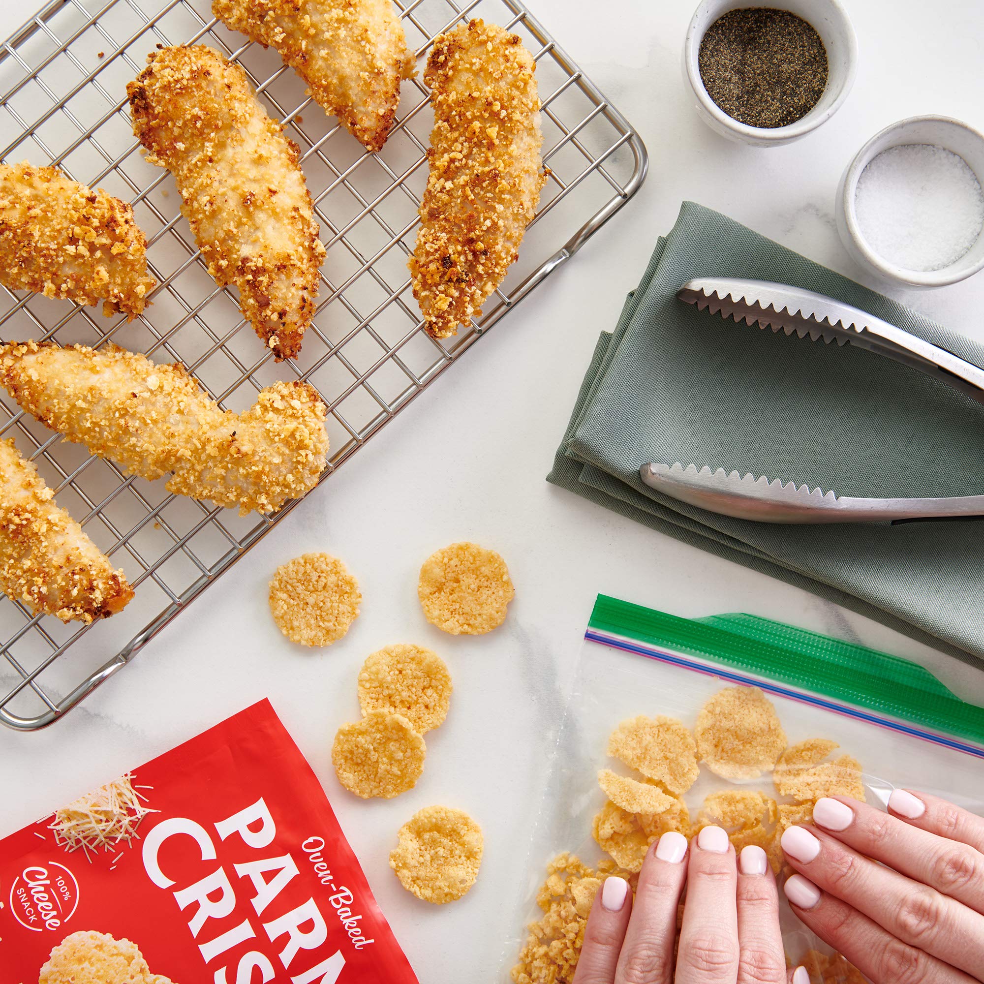 Product image of ParmCrisps Four Cheese Parm Crisps Cheese Crisps Keto Low Carb High Protein Gluten Free Oven Baked 100% Real