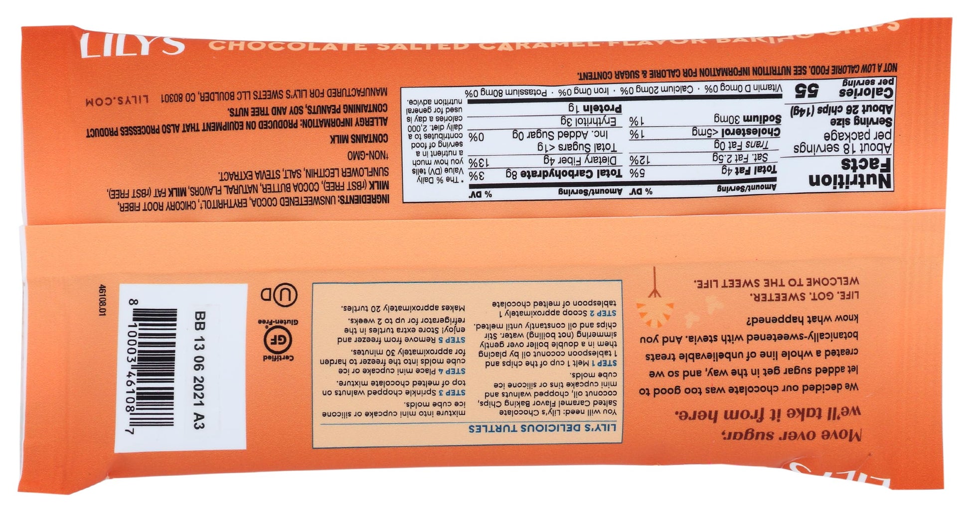 Product image of Lily's Chocolate Baking Chips Salted Caramel Flavor 9 oz 9 oz