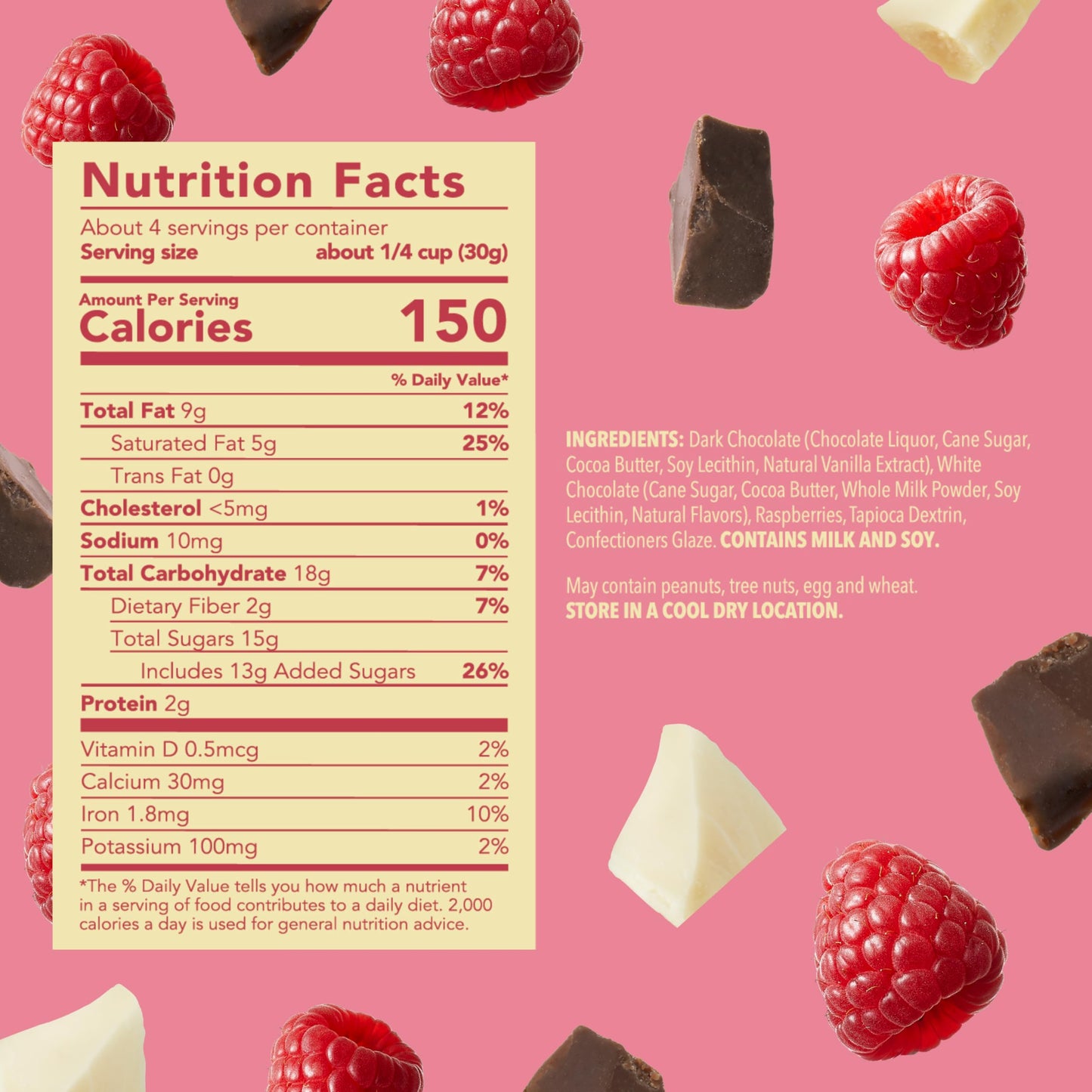 Product image of Tru Fru Nature's Raspberries Hyper-Dried Fresh in Dark Chocolate Bag 4.2 oz 4.2 oz