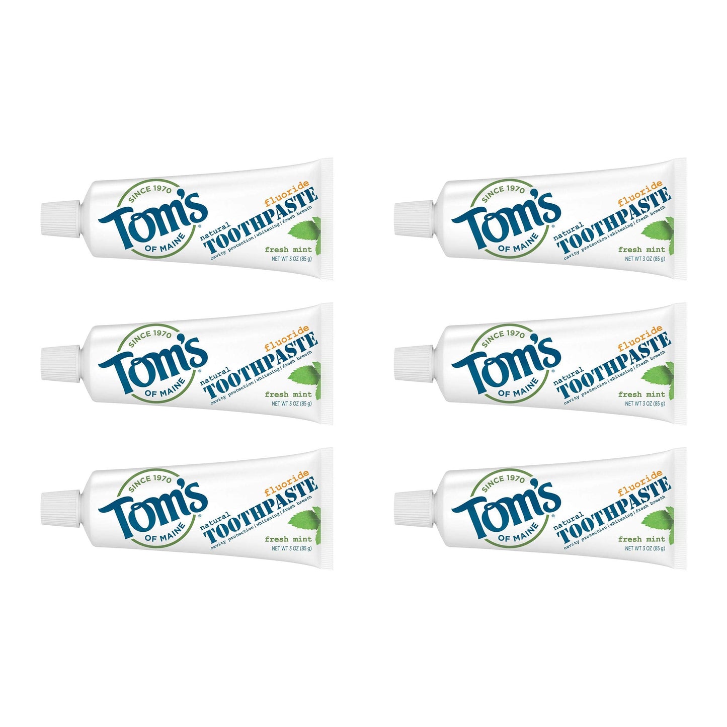 Product image of Tom's of Maine Toothpaste Anticavity Fresh Mint Travel Size 3 oz 3 oz Pack of 6