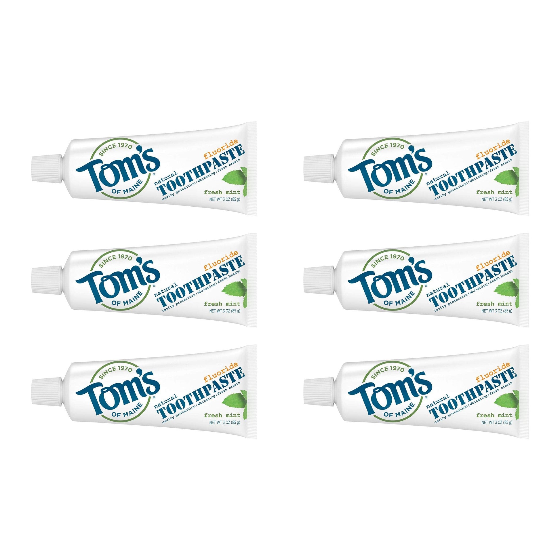 Product image of Tom's of Maine Toothpaste Anticavity Fresh Mint Travel Size 3 oz 3 oz Pack of 6