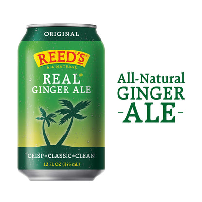 Product image of Reed's Real Ginger Ale All-Natural Classic Ginger Ale Made Real Ginger - cans 12 oz 12 oz Pack of 8