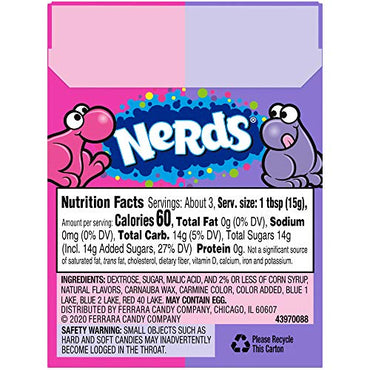 Product image of Nerds Grape and Strawberry Candy 1.65 oz 1.65 oz Pack of 18
