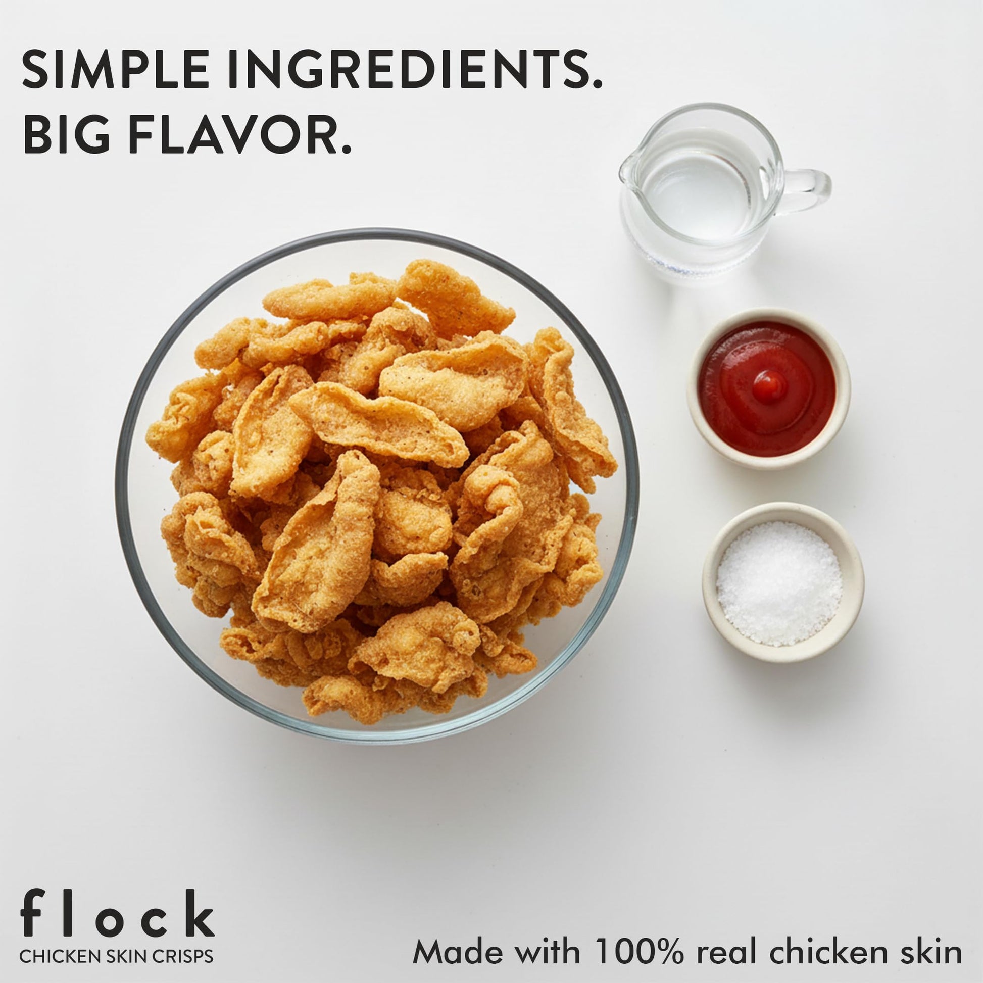 Product image of Flock Keto Chicken Skin Chips Original Flavor Low Carb High Protein Gluten-Free 1 oz 1 oz Pack of 8