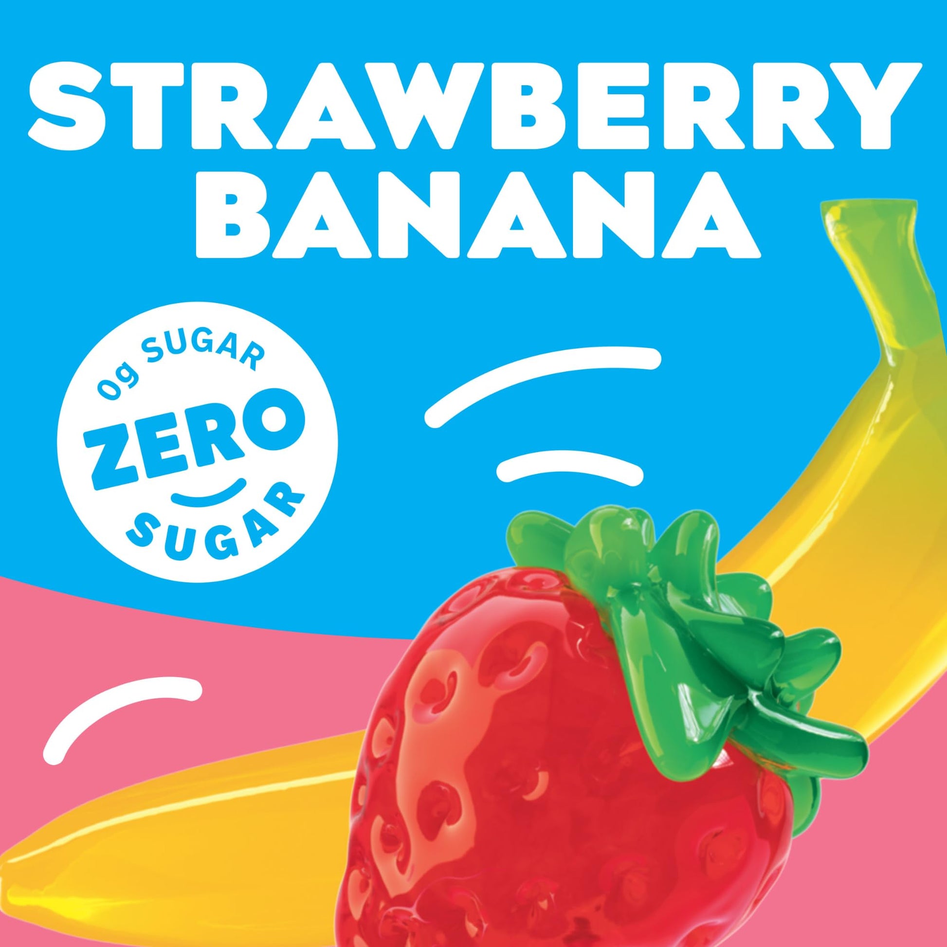 Product image of Jell-O Sugar-Free Gelatin Dessert Strawberry Banana 0.3 oz 0.3 oz Pack of 4