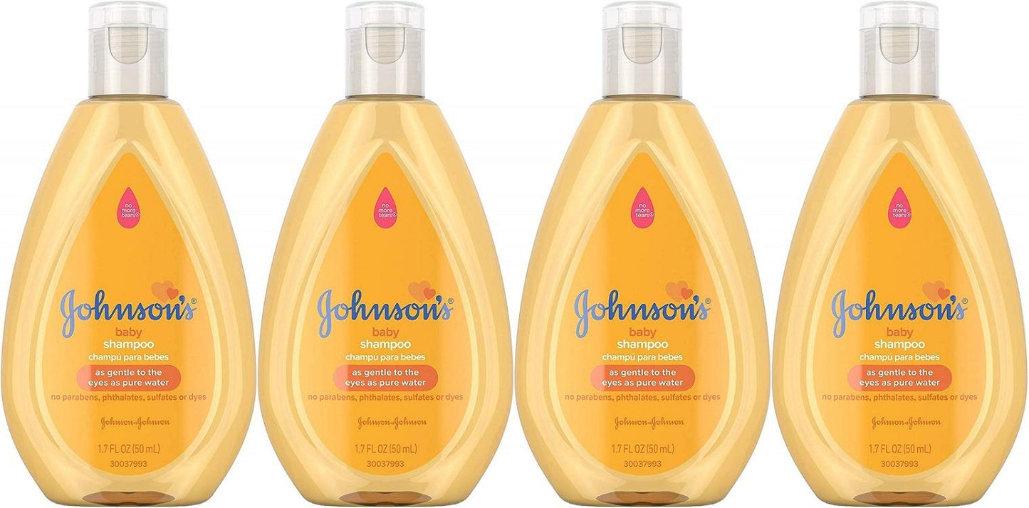 Product image of Johnson and Johnson Baby Shampoo Travel Size 1.7 oz 1.7 oz Pack of 4